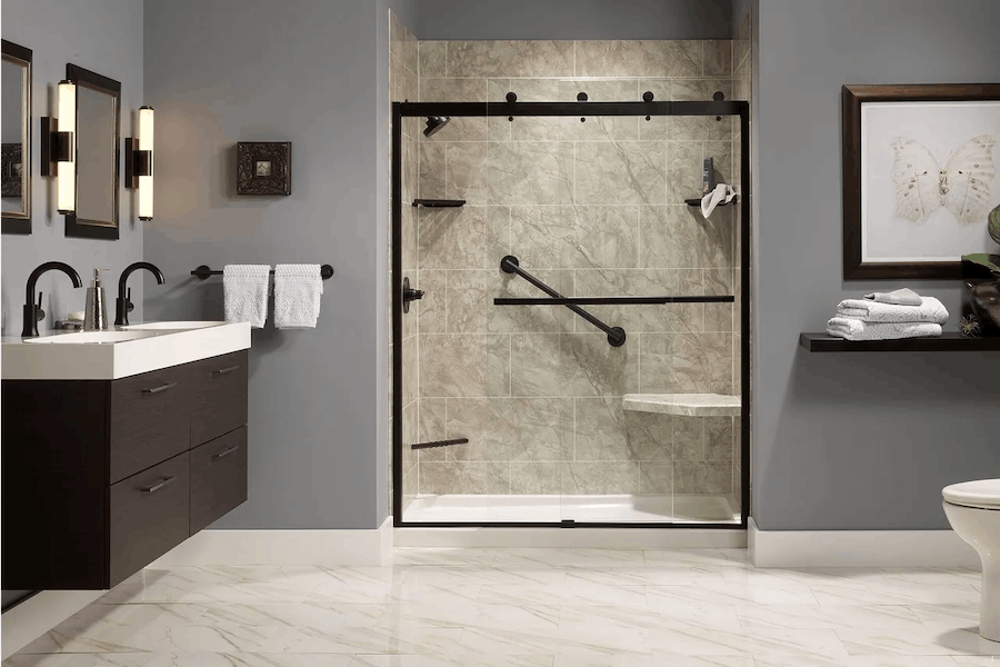 Custom walk-in shower installation in Dearborn Heights