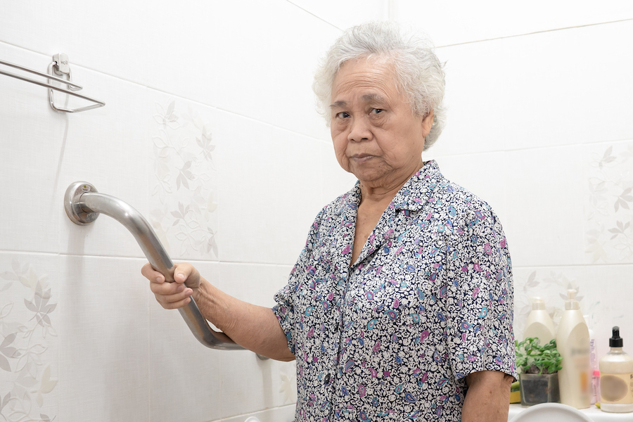 Bathroom remodeled to improve safety and independence for older adults